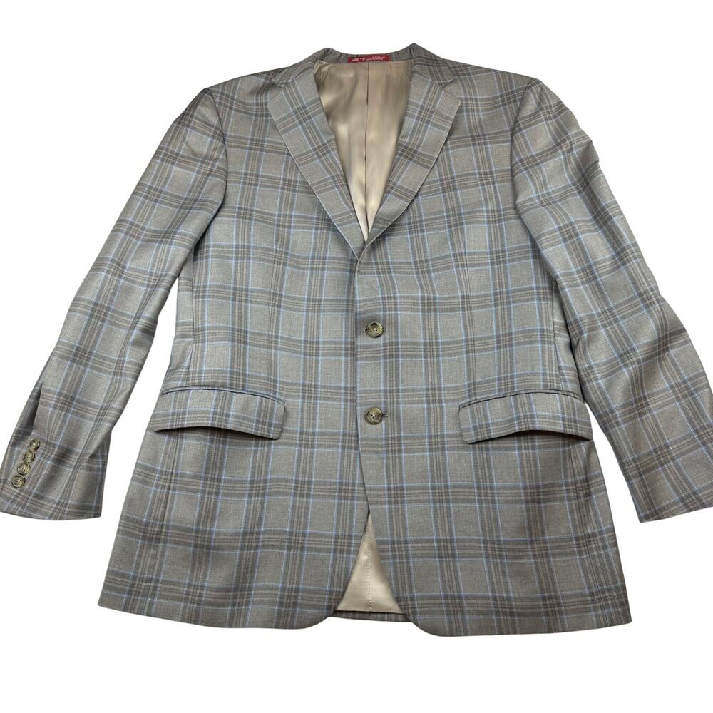 Hart Schaffner Marx Plaid Blazer Sport Coat 43R